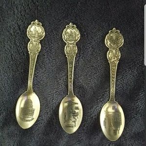 American Collection Guild 3 Souvenir Spoons